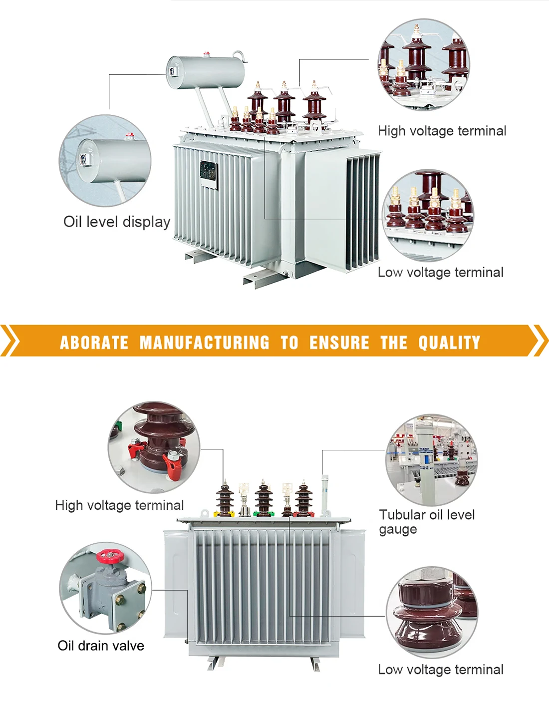 35kV Three Phase Oil Immersed Transformer